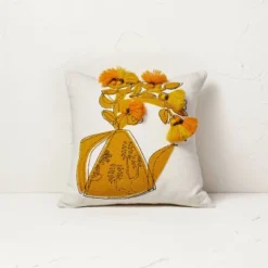 Floral Watering Pitcher Square Throw Pillow With Tassels - Opalhouse™ Designed With Jungalow™ 6 Floral Watering Pitcher Square Throw Pillow With Tassels - Opalhouse™ Designed With Jungalow™ -Decor Haven Shop GUEST 295bbf4a 7932 4570 9c93 22f266108cb5