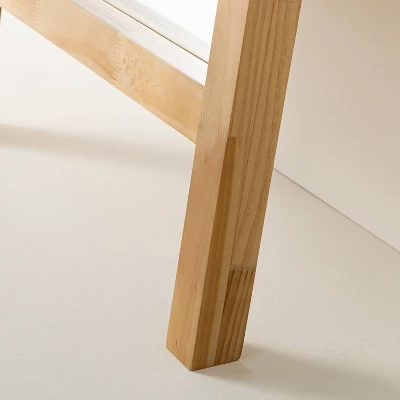 71" Standing Wood Framed Mirror Natural - Hearth & Hand™ With Magnolia 3 71" Standing Wood Framed Mirror Natural - Hearth & Hand™ With Magnolia - Image 3