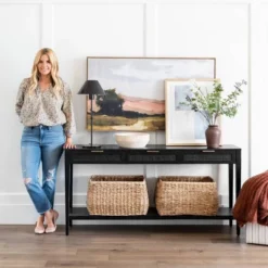 East Bluff Woven Drawer Console Table - Threshold™ Designed With Studio McGee -Decor Haven Shop GUEST 3fbfc6cc 1762 479f 85f6 5816e3ff493f