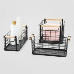 Wire Natural Wood Handles Milk Crate - Brightroom™ 5 Wire Natural Wood Handles Milk Crate - Brightroom™ -Decor Haven Shop GUEST 4a155be8 99e8 4d0e bd95 eeeb004429f9