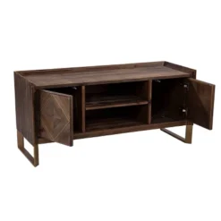 Glacerad Reclaimed Wood Media Console For TVs Upto 50" Brown - Aiden Lane 18 Glacerad Reclaimed Wood Media Console For TVs Upto 50" Brown - Aiden Lane -Decor Haven Shop GUEST 4bd16b9b 7878 4b86 840d 8ad0879c2604