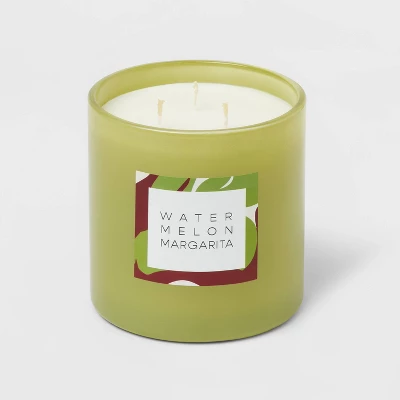 28oz Glass Watermelon Margarita Candle Light Green - Opalhouse™ 2 28oz Glass Watermelon Margarita Candle Light Green - Opalhouse™ - Image 2