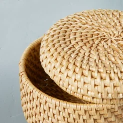 Woven Basket With Lid Natural - Hearth & Hand™ With Magnolia -Decor Haven Shop GUEST 5771aee5 3de9 4b2d 8eea 1b818536233b