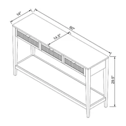 East Bluff Woven Drawer Console Table - Threshold™ Designed With Studio McGee -Decor Haven Shop GUEST 5fadeab1 5821 409f b35b 9dc3416e6dfc