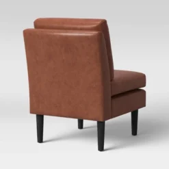 Gelbin Faux Leather Slipper Chair With Wood Legs - Threshold™ 6 Gelbin Faux Leather Slipper Chair With Wood Legs - Threshold™ -Decor Haven Shop GUEST 79c6f7f3 f809 4654 bfbb 3f8fdad22532