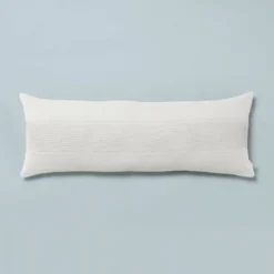 16"x42" Slub Center Stripe Oversized Lumbar Bed Pillow - Hearth & Hand™ With Magnolia 12 16"x42" Slub Center Stripe Oversized Lumbar Bed Pillow - Hearth & Hand™ With Magnolia -Decor Haven Shop GUEST 7e84e8bd 4cb9 42c8 ace3 f88b538c2fb8