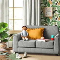 Upholstered Kids' Sofa Gray - Pillowfort™