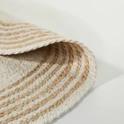 Round 6' Multi Stripe Braided Jute Area Rug Cream/Tan - Hearth & Hand™ With Magnolia 5 Round 6' Multi Stripe Braided Jute Area Rug Cream/Tan - Hearth & Hand™ With Magnolia -Decor Haven Shop GUEST 9488b481 51ce 4505 9348 6b48547839cf
