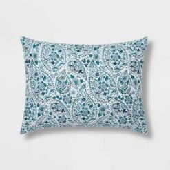 12pc Reversible Paisley Print Comforter & Sheets Set Blue/Dark Teal Blue - Threshold™ -Decor Haven Shop GUEST 9c3aee57 f055 427f 9d3b 68371dda1ea5