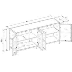Crystal Cove Glass TV Stand For TVs Up To 59" - Threshold™ Designed With Studio McGee 11 Crystal Cove Glass TV Stand For TVs Up To 59" - Threshold™ Designed With Studio McGee -Decor Haven Shop GUEST a13f9ad9 19e7 45e4 939d 0ee33acc8103