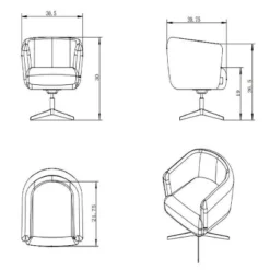 Morpho Swivel Armchair - Threshold™ -Decor Haven Shop GUEST a3b3d07e 0d72 4668 abc8 9eef5cda41b8