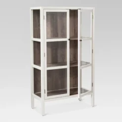 56.2" Hadley Library Cabinet With Glass Shell White - Threshold™ -Decor Haven Shop GUEST b3be3e09 a22b 4dd7 963c b3cc3e349a54