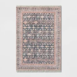 Alexandra Floral Printed Border Persian Rug Blush - Opalhouse™ -Decor Haven Shop GUEST b64cccec 5c26 44cb bb19 1be2036f9757