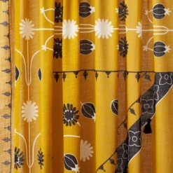 2pk Light Filtering Doorway Embroidery Window Curtain Panels Gold - Opalhouse™ Designed With Jungalow™ -Decor Haven Shop GUEST b974e2ad 1d91 4b57 9717 c8ae19cff47e