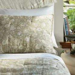 Standard Floral Print Trad Cotton Voile Lofty Quilt Sham Green - Threshold™ 7 Standard Floral Print Trad Cotton Voile Lofty Quilt Sham Green - Threshold™ -Decor Haven Shop GUEST bf71adc4 05df 450f bbec e4fe8094f052