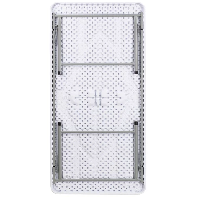 Flash Furniture 4.93-Foot Kid's Granite White Plastic Folding Table 7 Flash Furniture 4.93-Foot Kid's Granite White Plastic Folding Table - Image 7