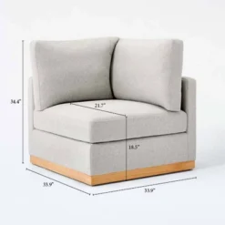 Woodland Hills Modular Sectional Corner Light Gray - Threshold™ Designed With Studio McGee 21 Woodland Hills Modular Sectional Corner Light Gray - Threshold™ Designed With Studio McGee -Decor Haven Shop GUEST d13a80c0 94a7 4a14 807c 01f454d7e453