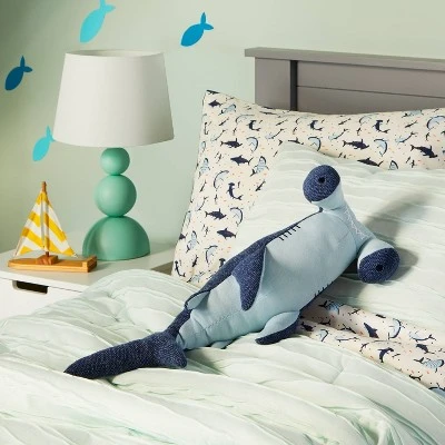 Hammerhead Kids' Throw Pillow Blue - Pillowfort™ 2 Hammerhead Kids' Throw Pillow Blue - Pillowfort™ - Image 2