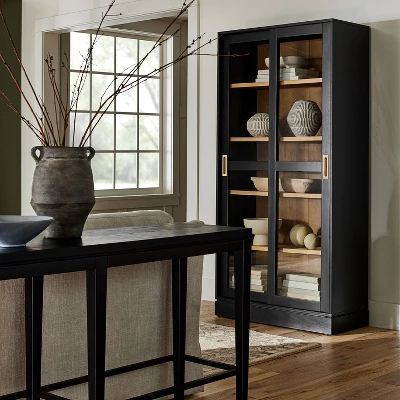 72" Promontory Cabinet With Sliding Doors - Threshold™ Designed With Studio McGee 1 72" Promontory Cabinet With Sliding Doors - Threshold™ Designed With Studio McGee