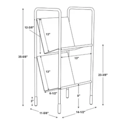 Two-Tier Metal Vinyl Record Storage Rack Black - Hearth & Hand™ With Magnolia 13 Two-Tier Metal Vinyl Record Storage Rack Black - Hearth & Hand™ With Magnolia -Decor Haven Shop GUEST e61e656a 2061 4a63 b99c 85e84f0ab94f
