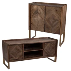 Glacerad Reclaimed Wood Media Console For TVs Upto 50" Brown - Aiden Lane 19 Glacerad Reclaimed Wood Media Console For TVs Upto 50" Brown - Aiden Lane -Decor Haven Shop GUEST fc78f503 8a04 4d7b 8d17 51d39515250f