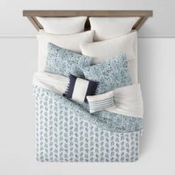 12pc Reversible Paisley Print Comforter & Sheets Set Blue/Dark Teal Blue - Threshold™ -Decor Haven Shop GUEST fe253a34 1700 4fed 8295 3a12639e7b99